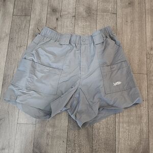 AFCO men Fishing Grey Nylon Cargo  Outdoor Angler Relax Size 32